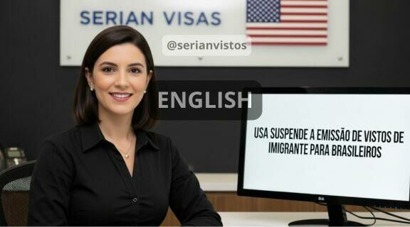 Imagem ilustrativa para o artigo The US freezes the issuance of immigrant visas for Brazilians: which visas have been suspended? da Serian Vistos